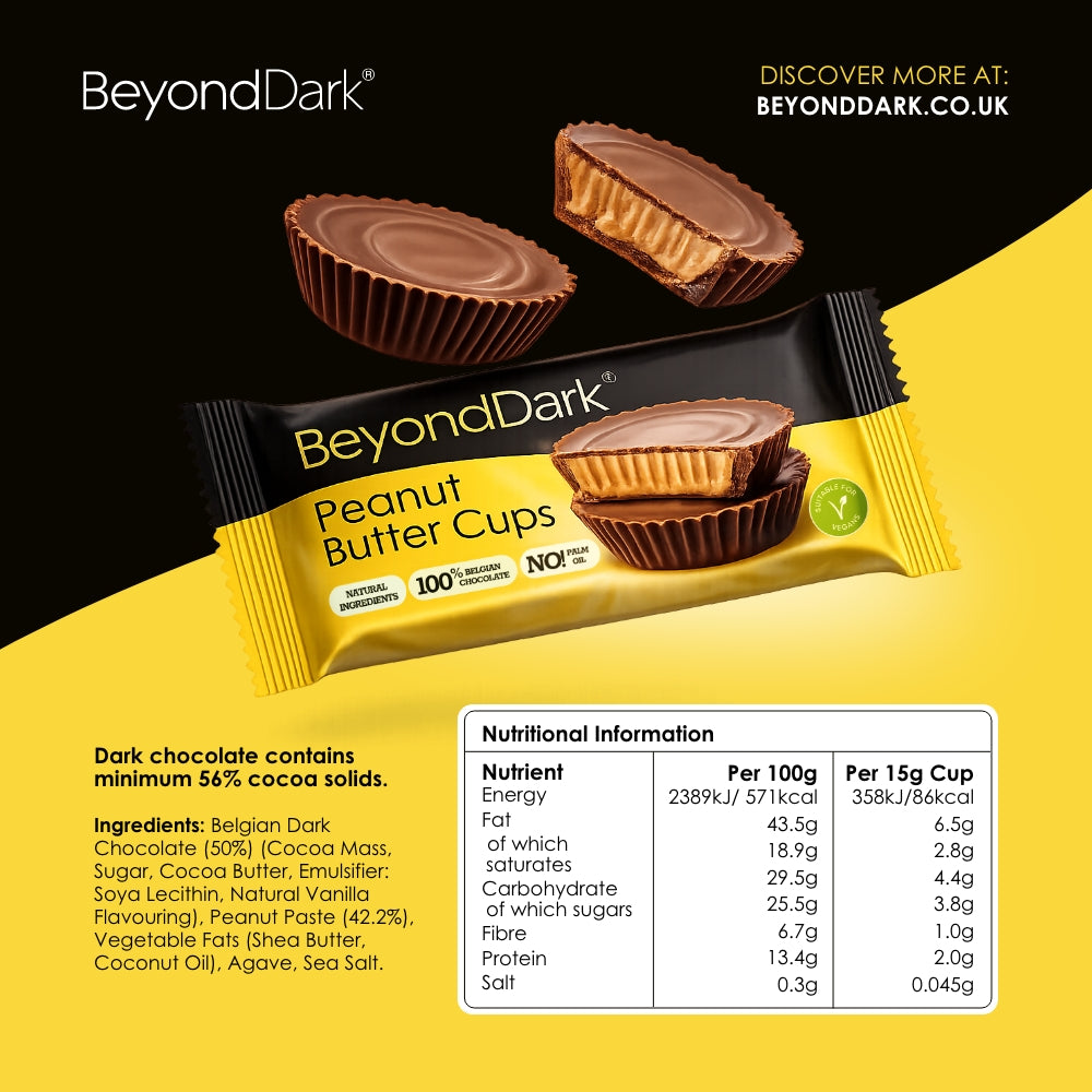 BEYOND DARK - Dark Chocolate Peanut Butter Cups (12 Pack) image 3