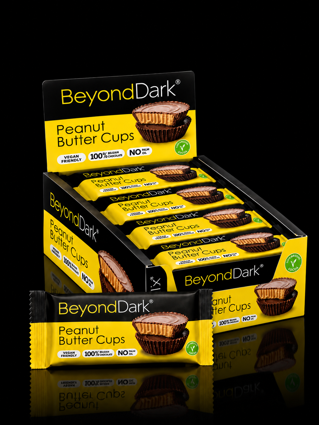 BEYOND DARK - Dark Chocolate Peanut Butter Cups (12 Pack)